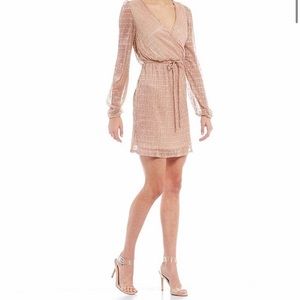 Honey and rain Champagne colored dress size xs!